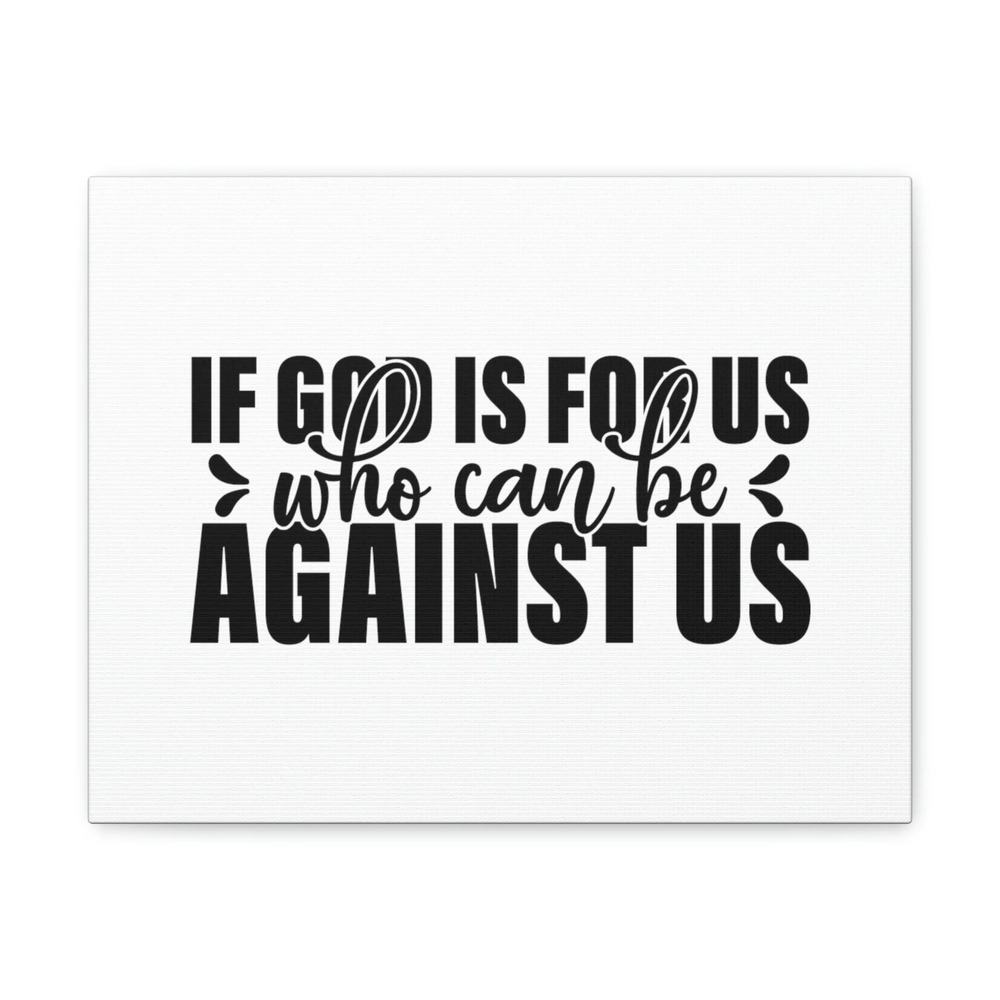Scripture Walls If God Is For Us Romans 8:31 White Christian Wall Art Bible